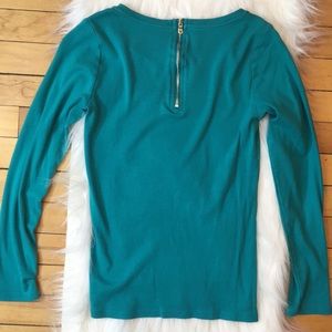 Ann Taylor Zipper Back Shirt